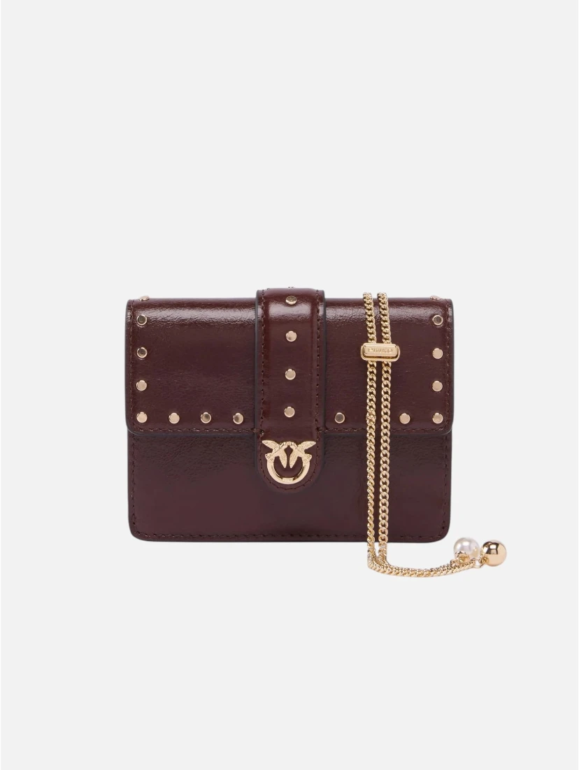 PINKO LOVE POCKET STUDS card holder