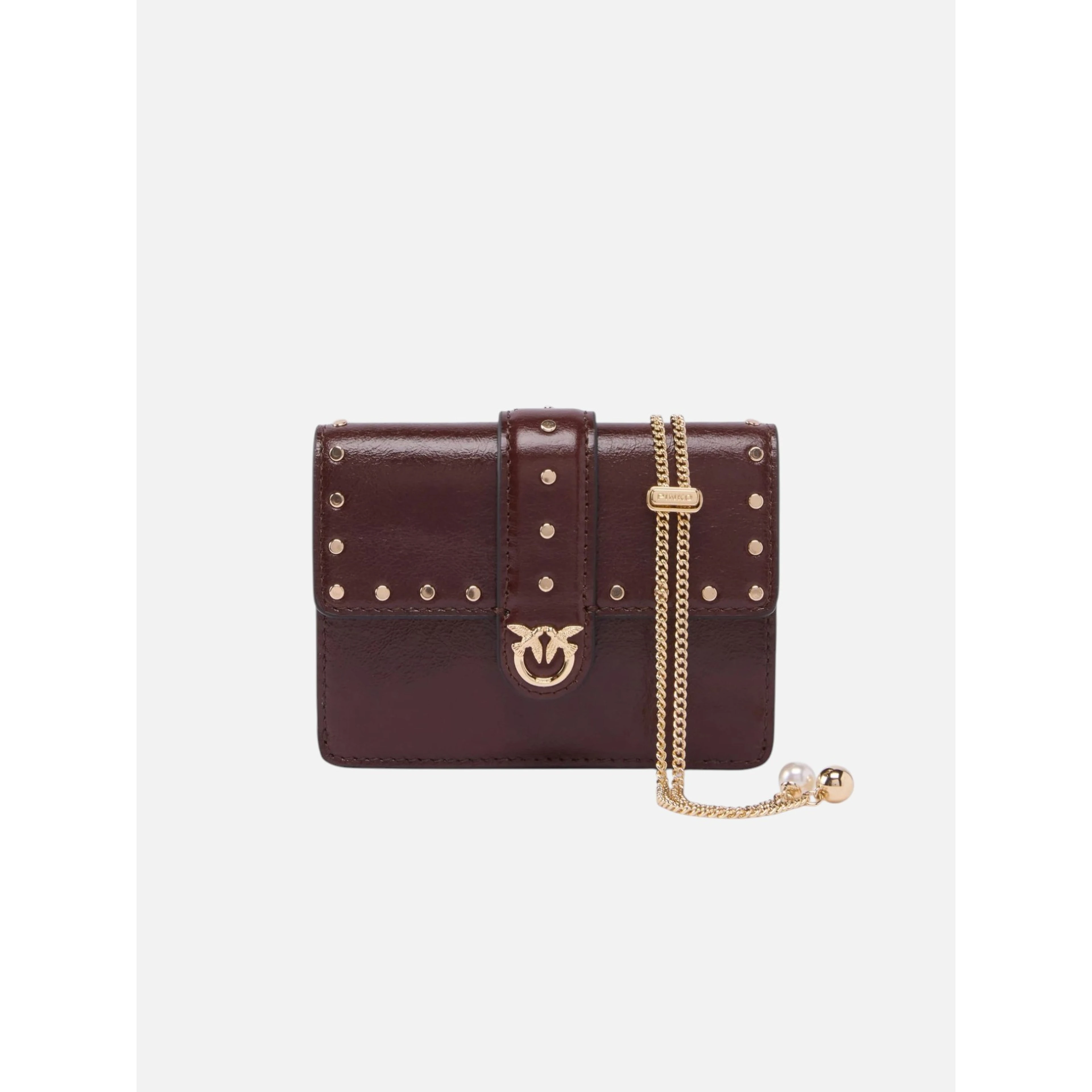 PINKO LOVE POCKET STUDS card holder