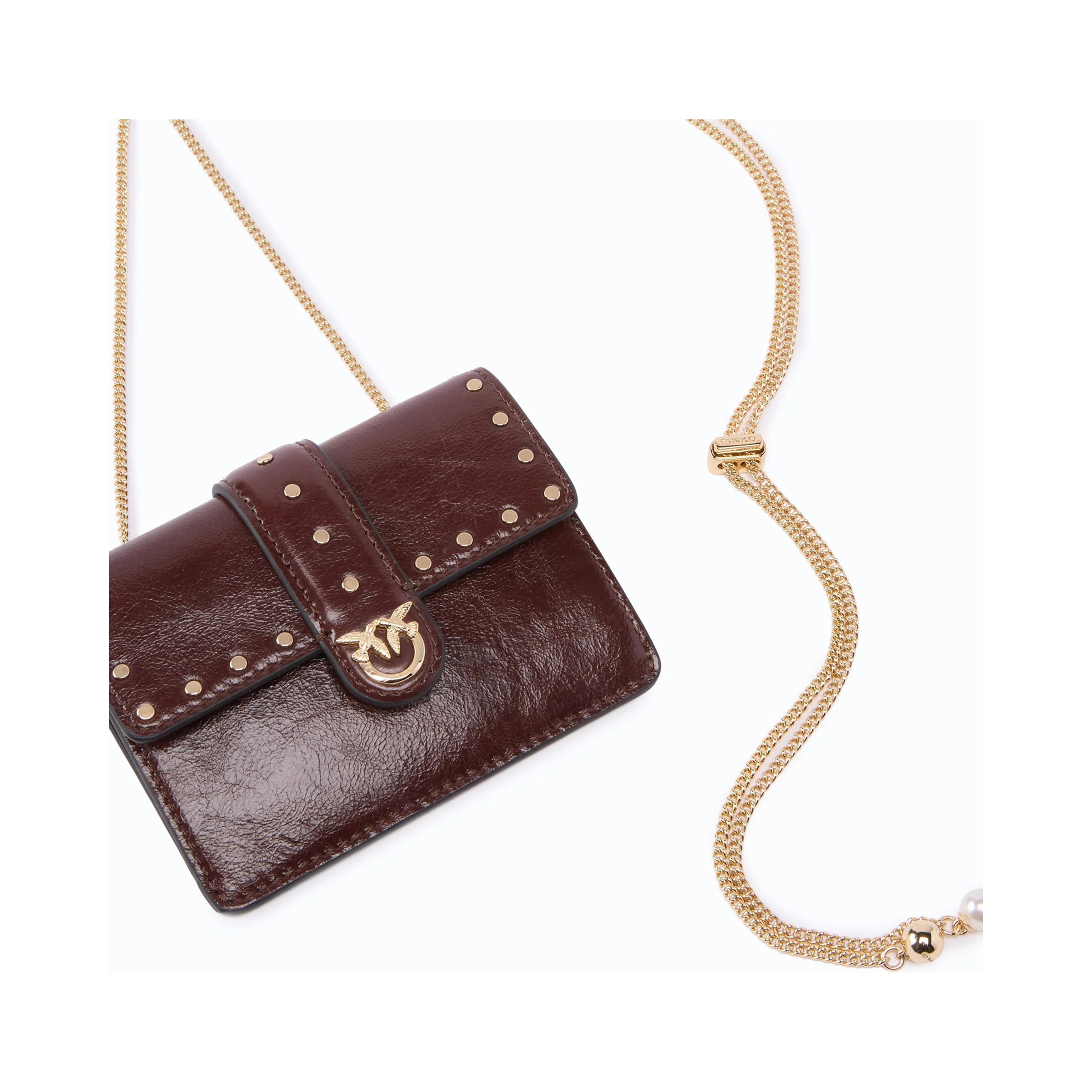 PINKO LOVE POCKET STUDS card holder