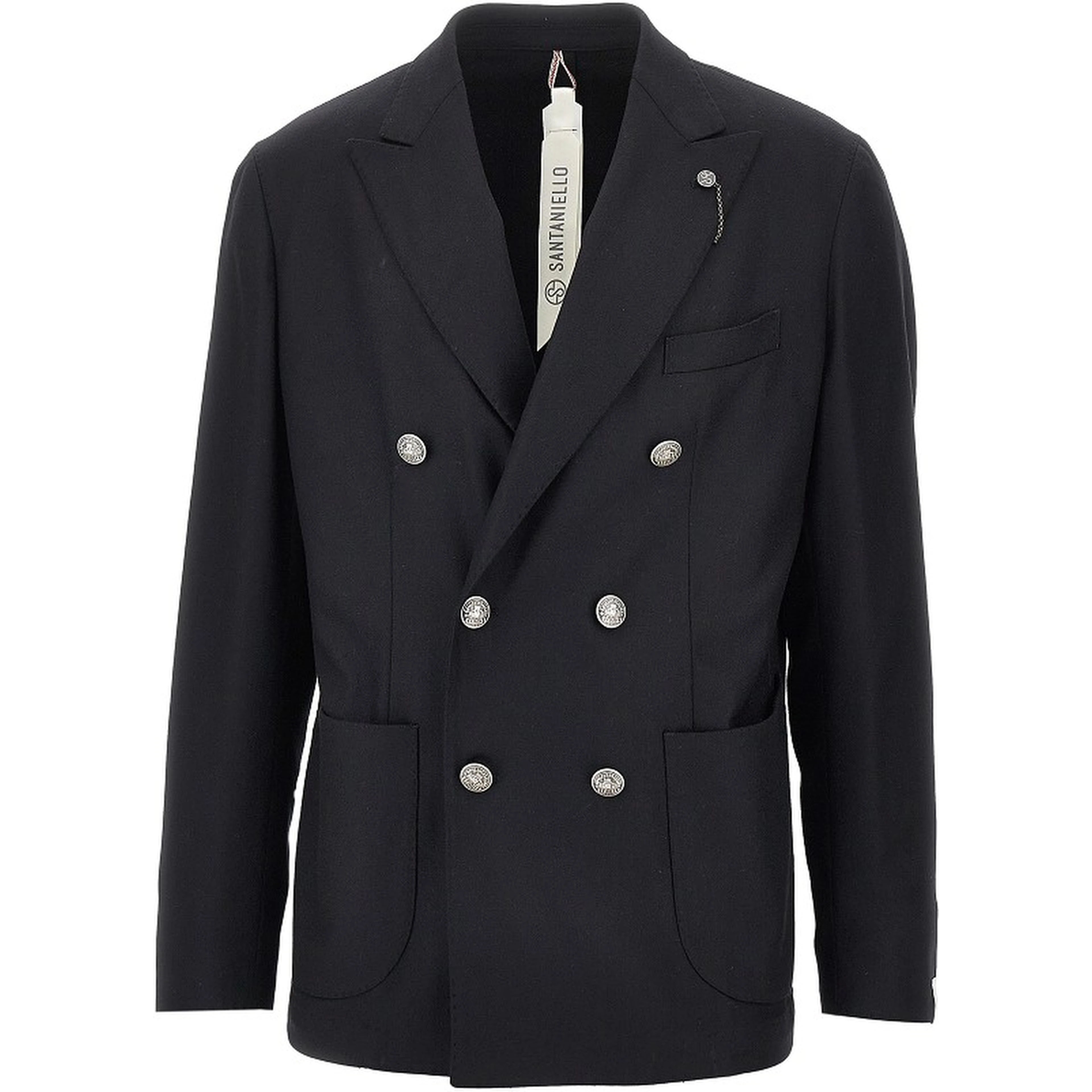 Wool-blend tailored jacket