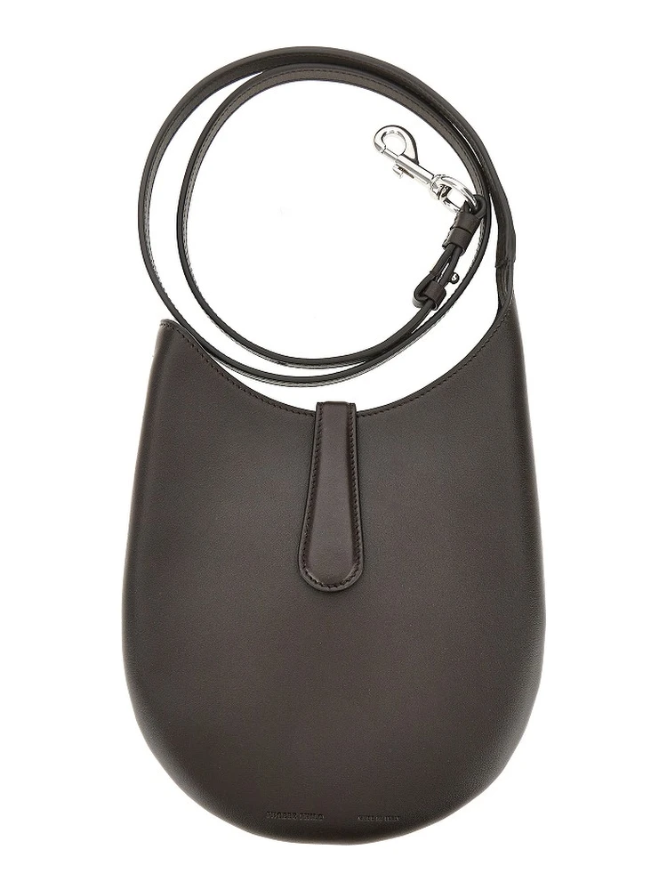 Leather mini 'Bean' slin bag