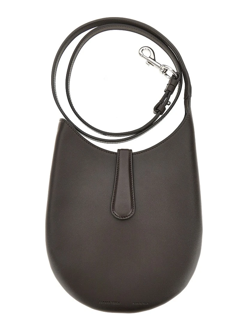 Leather mini 'Bean' slin bag