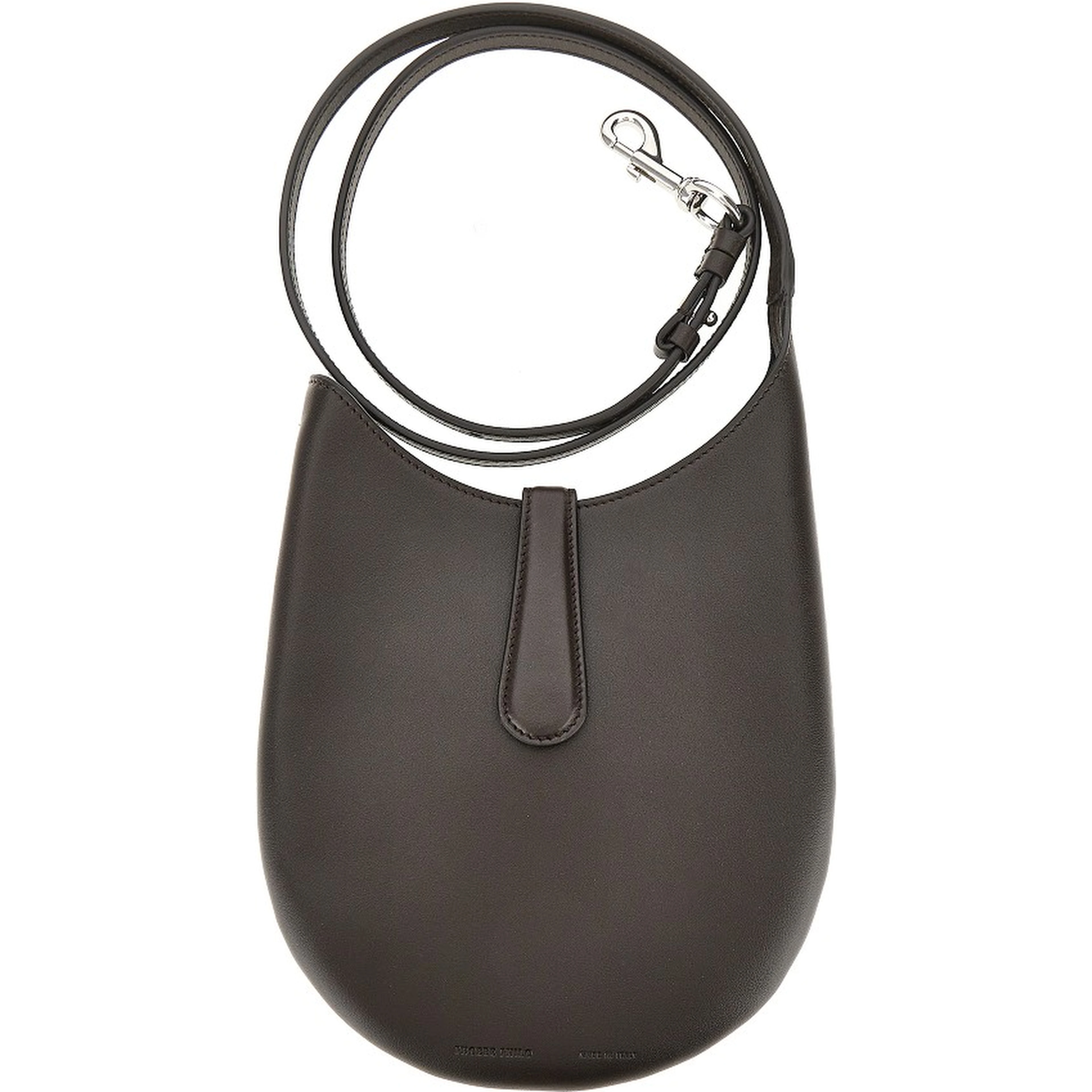 Leather mini 'Bean' slin bag