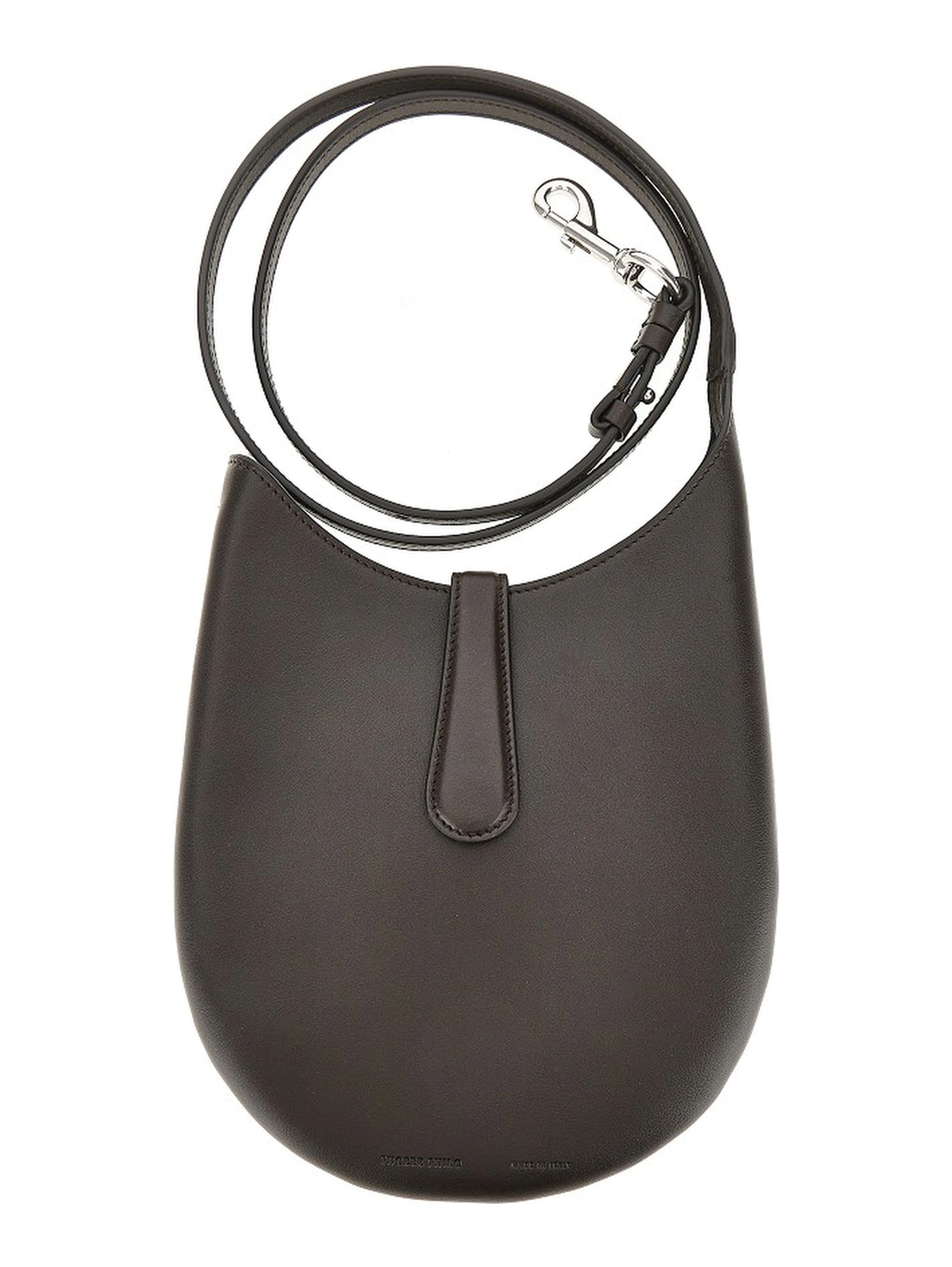 Leather mini 'Bean' slin bag