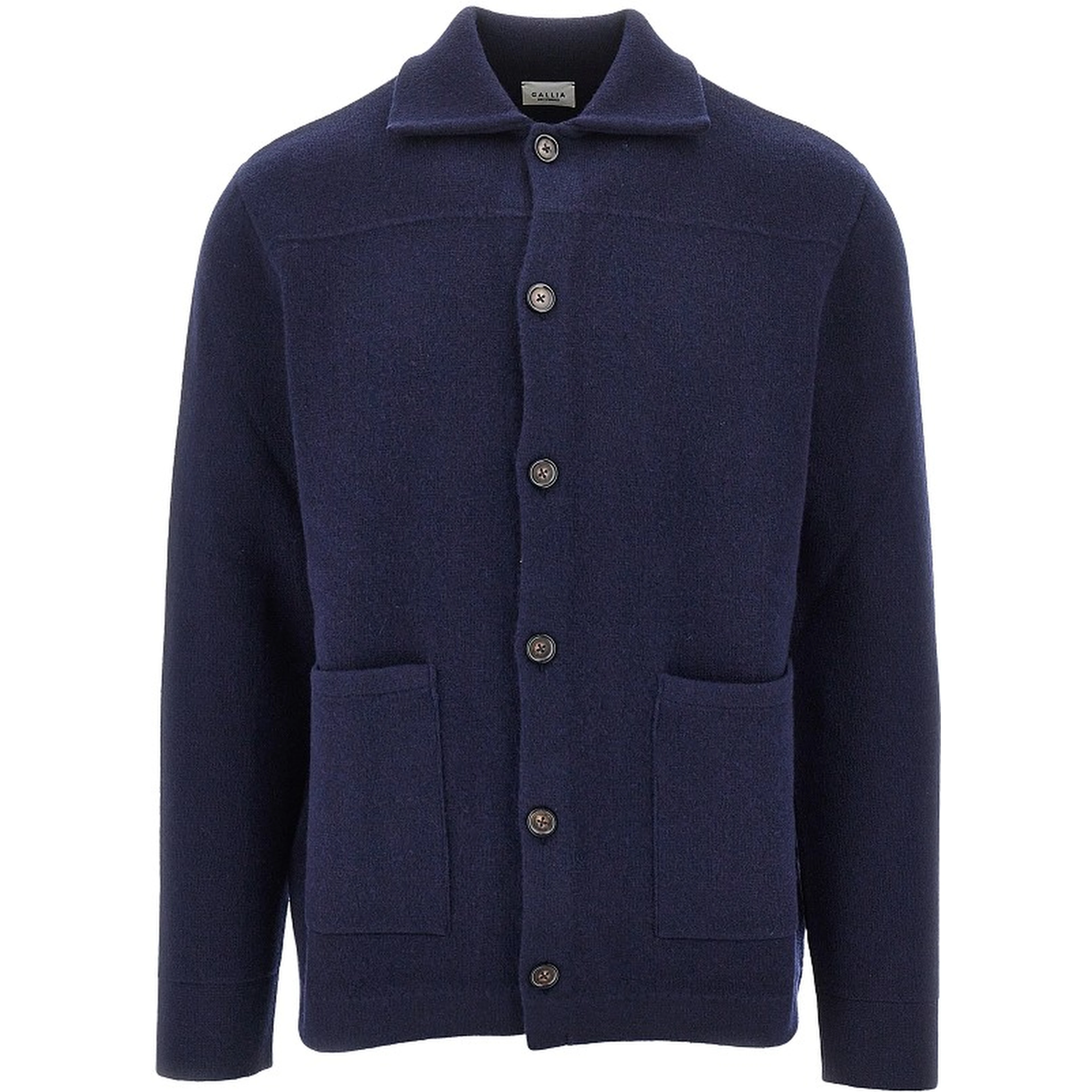 Buttoned wool cardigan
