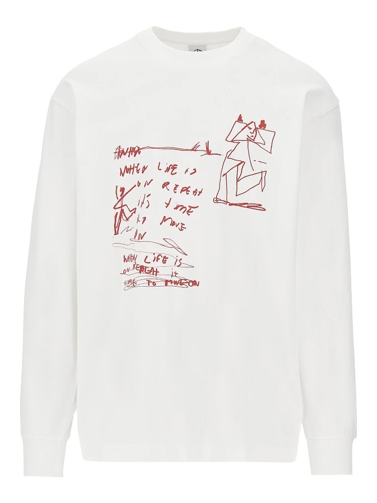 'On Repeat' long-sleeved T-shirt