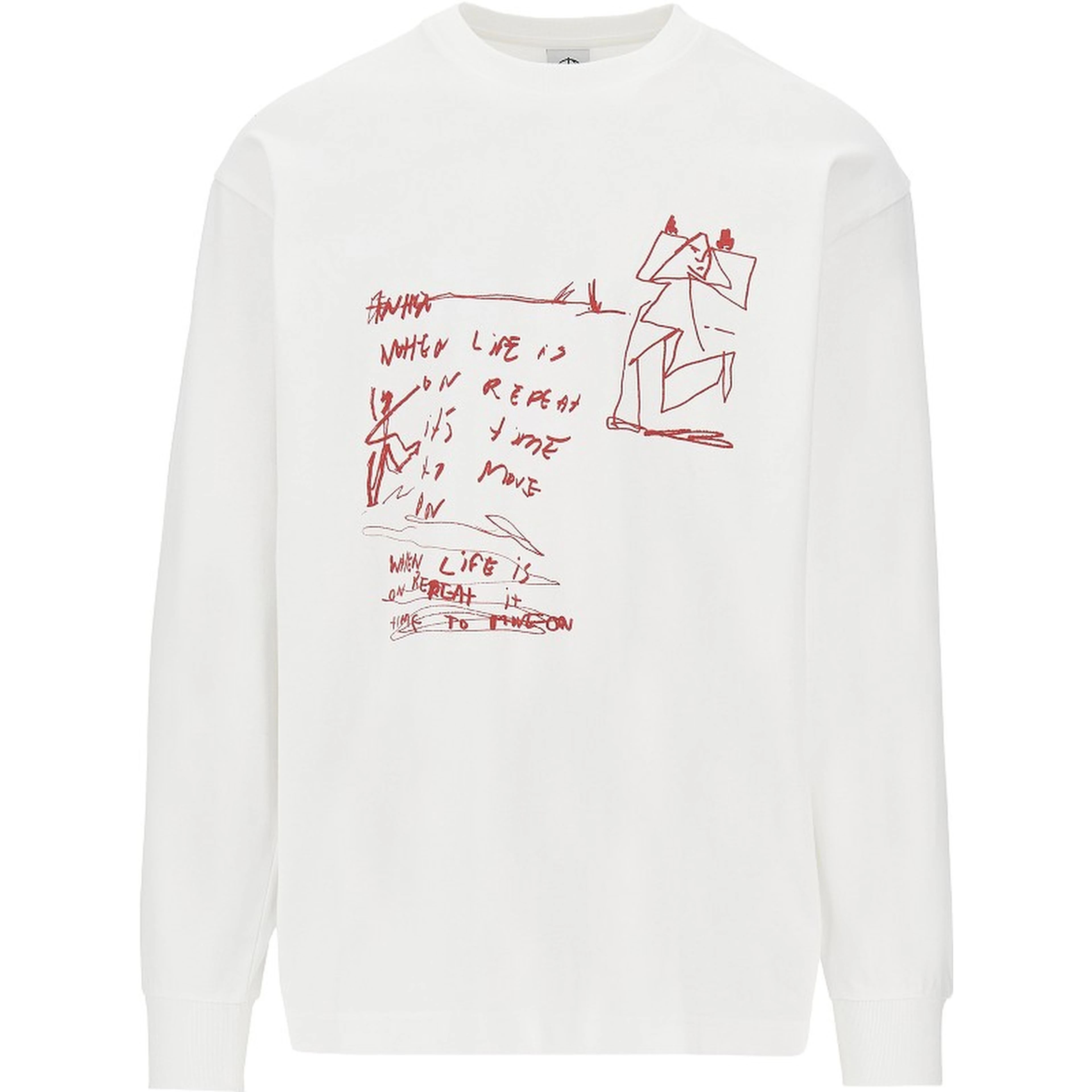 'On Repeat' long-sleeved T-shirt
