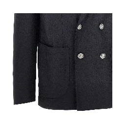 Wool-blend tailored jacket