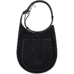 Suede leather mini 'Bean' slin bag