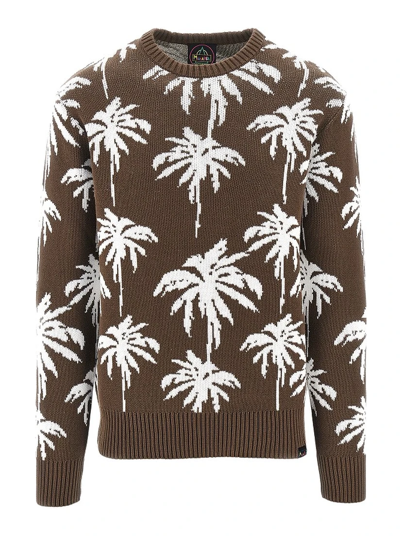 'Palm' cotton sweater
