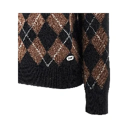 Argyle wool sweater