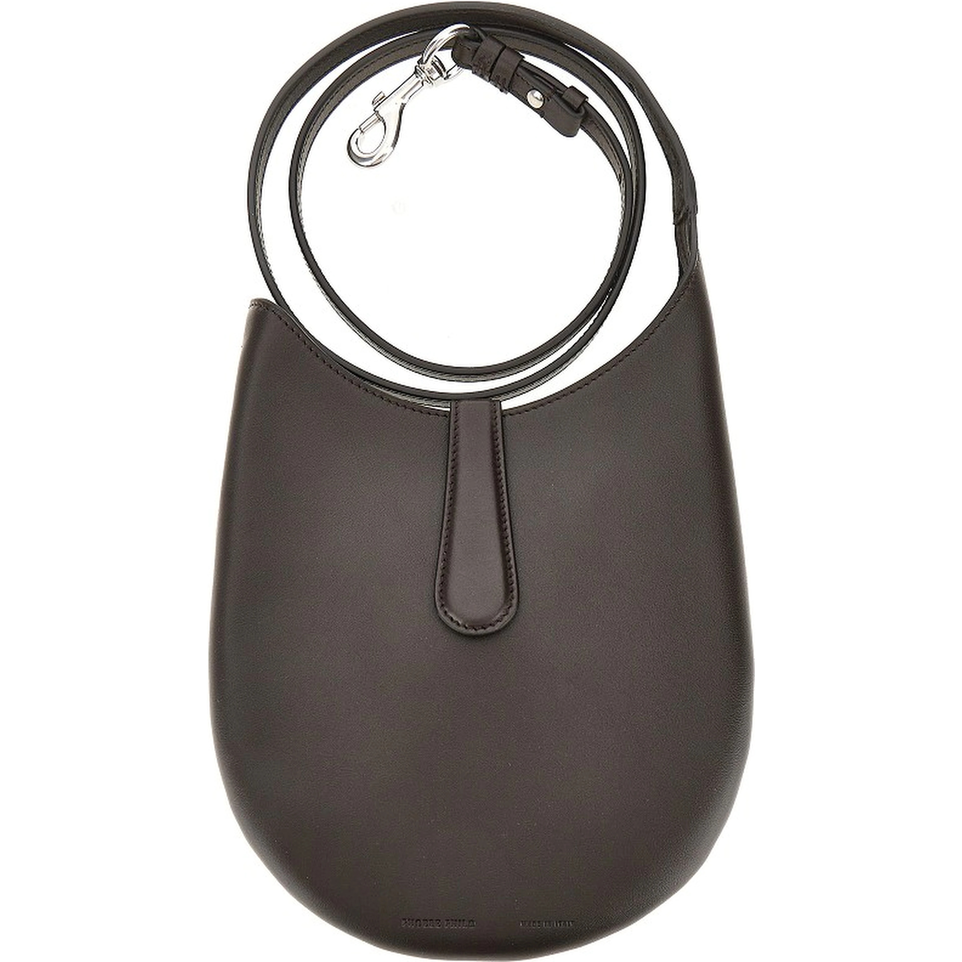 Leather mini 'Bean' slin bag