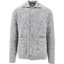 Buttoned wool cardigan