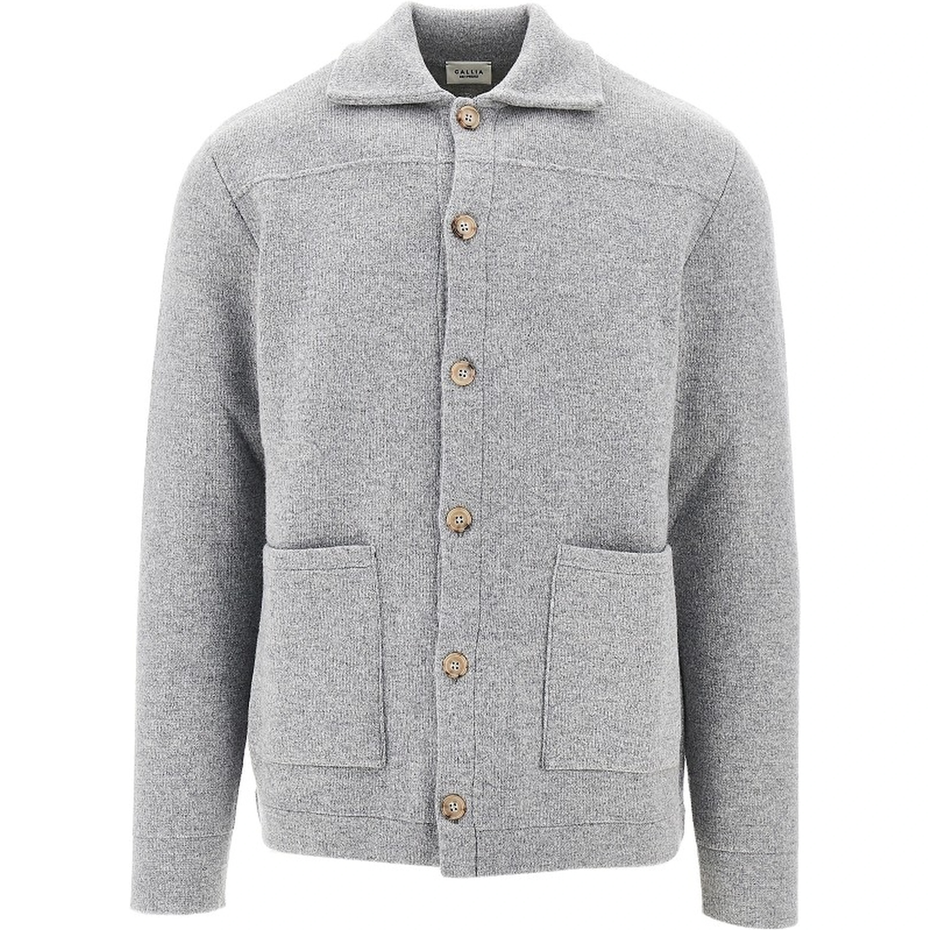 Buttoned wool cardigan