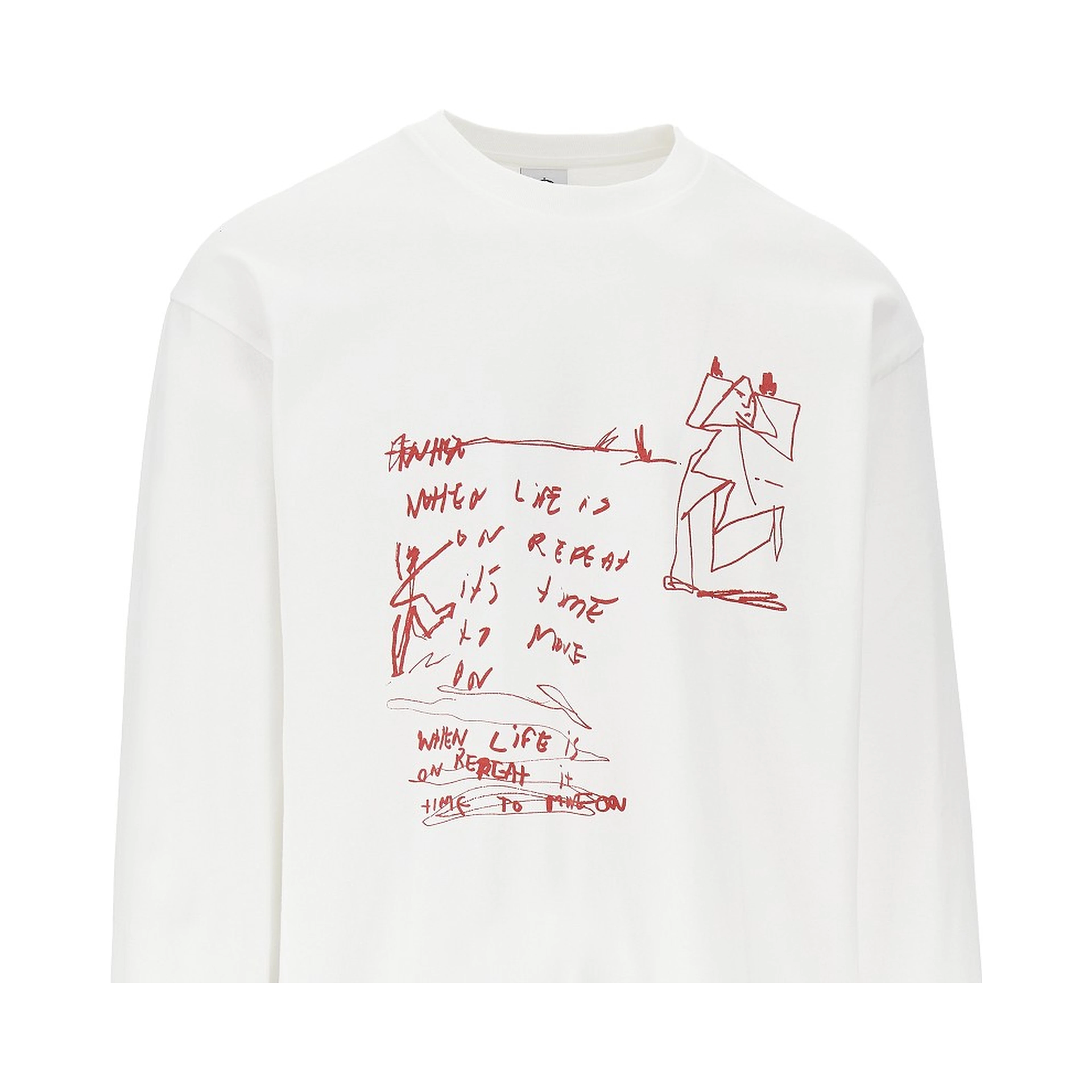 'On Repeat' long-sleeved T-shirt