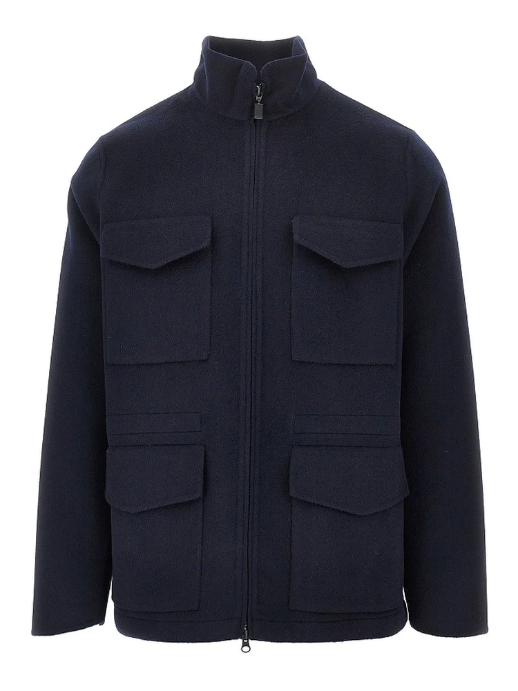 'Nelson' wool double field jacket