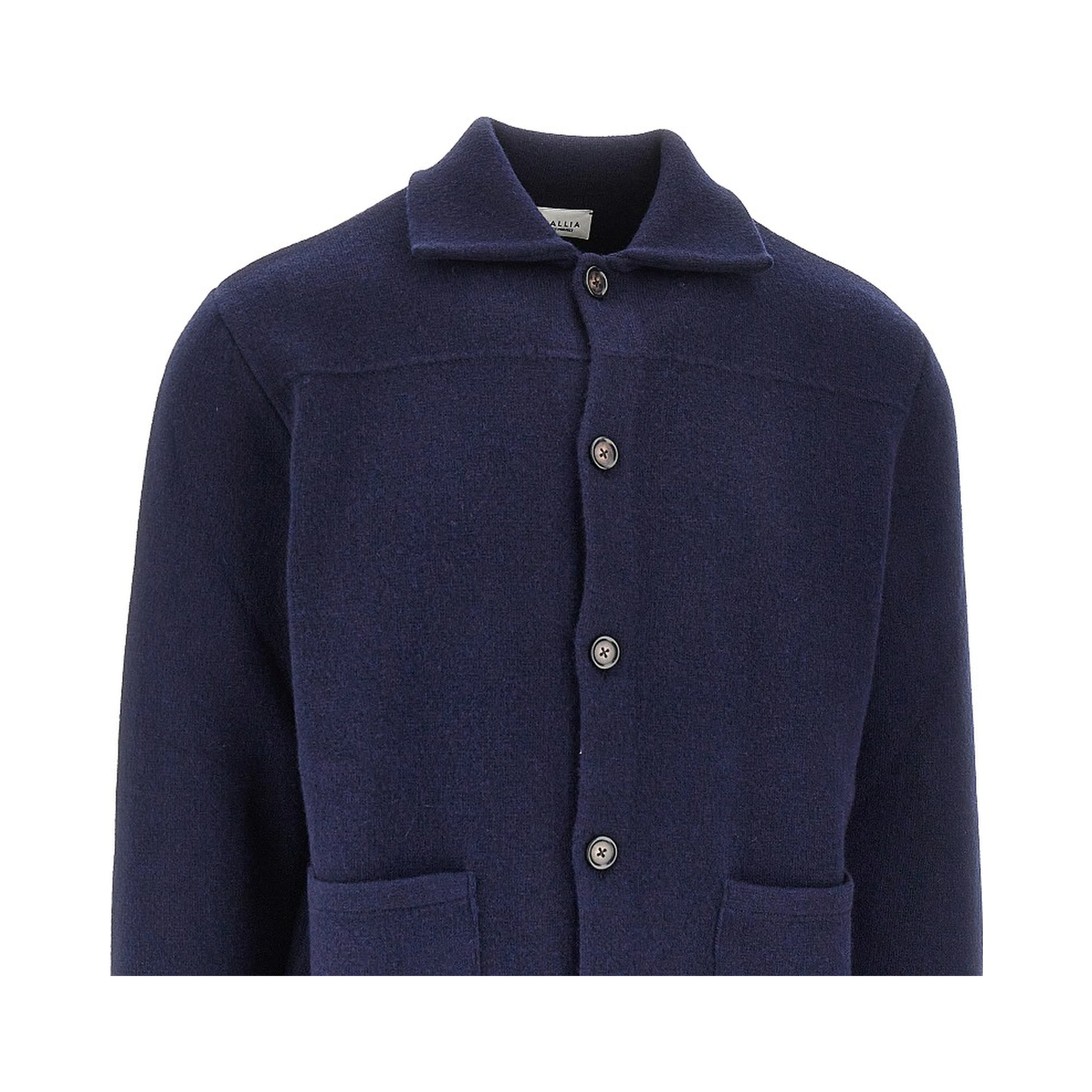 Buttoned wool cardigan