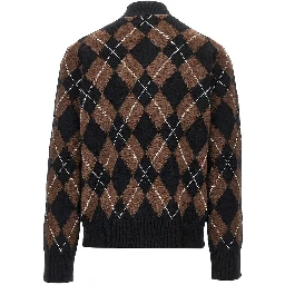 Argyle wool sweater