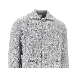 Buttoned wool cardigan
