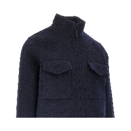 'Nelson' wool double field jacket