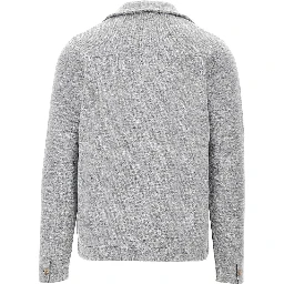 Buttoned wool cardigan
