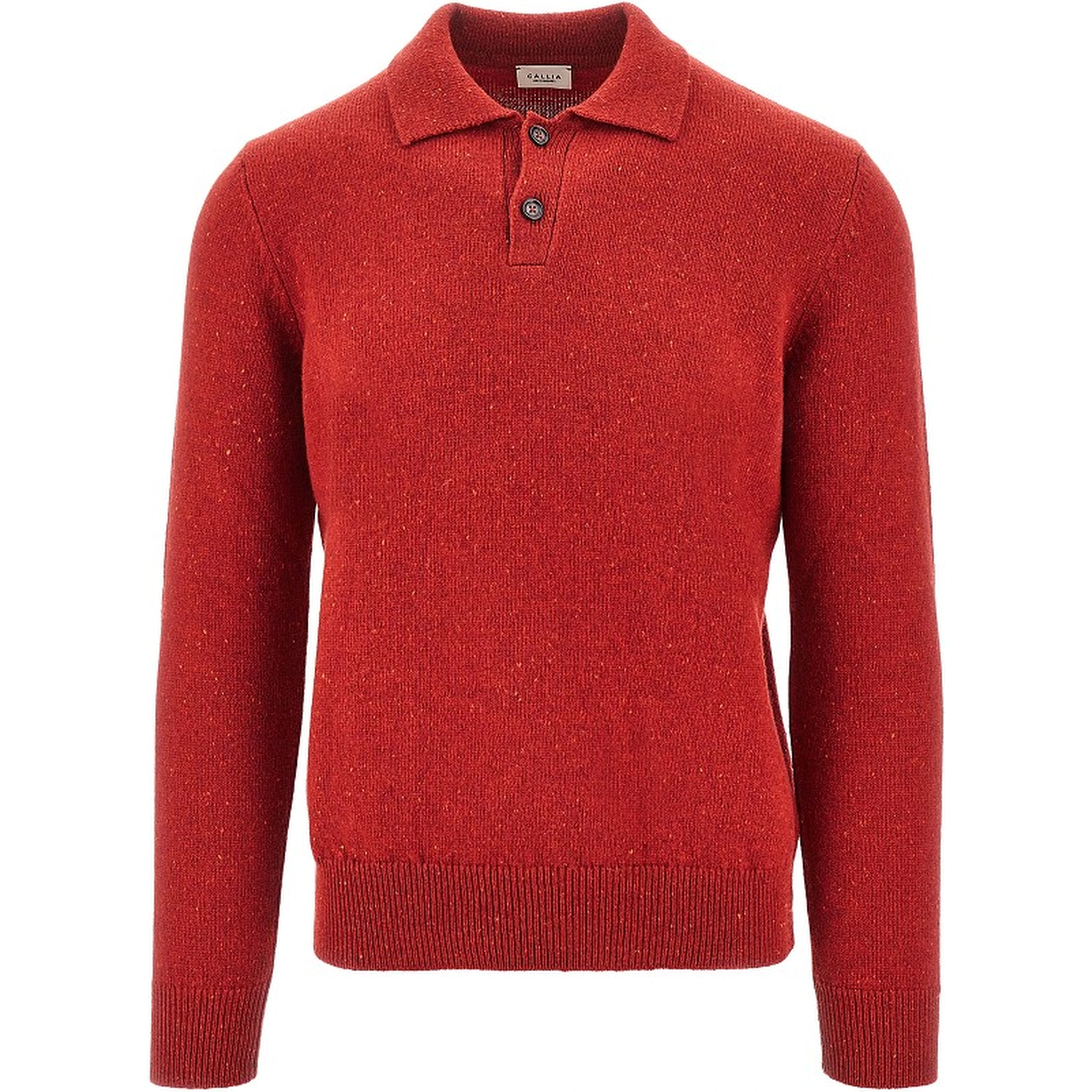 Merino wool polo sweater