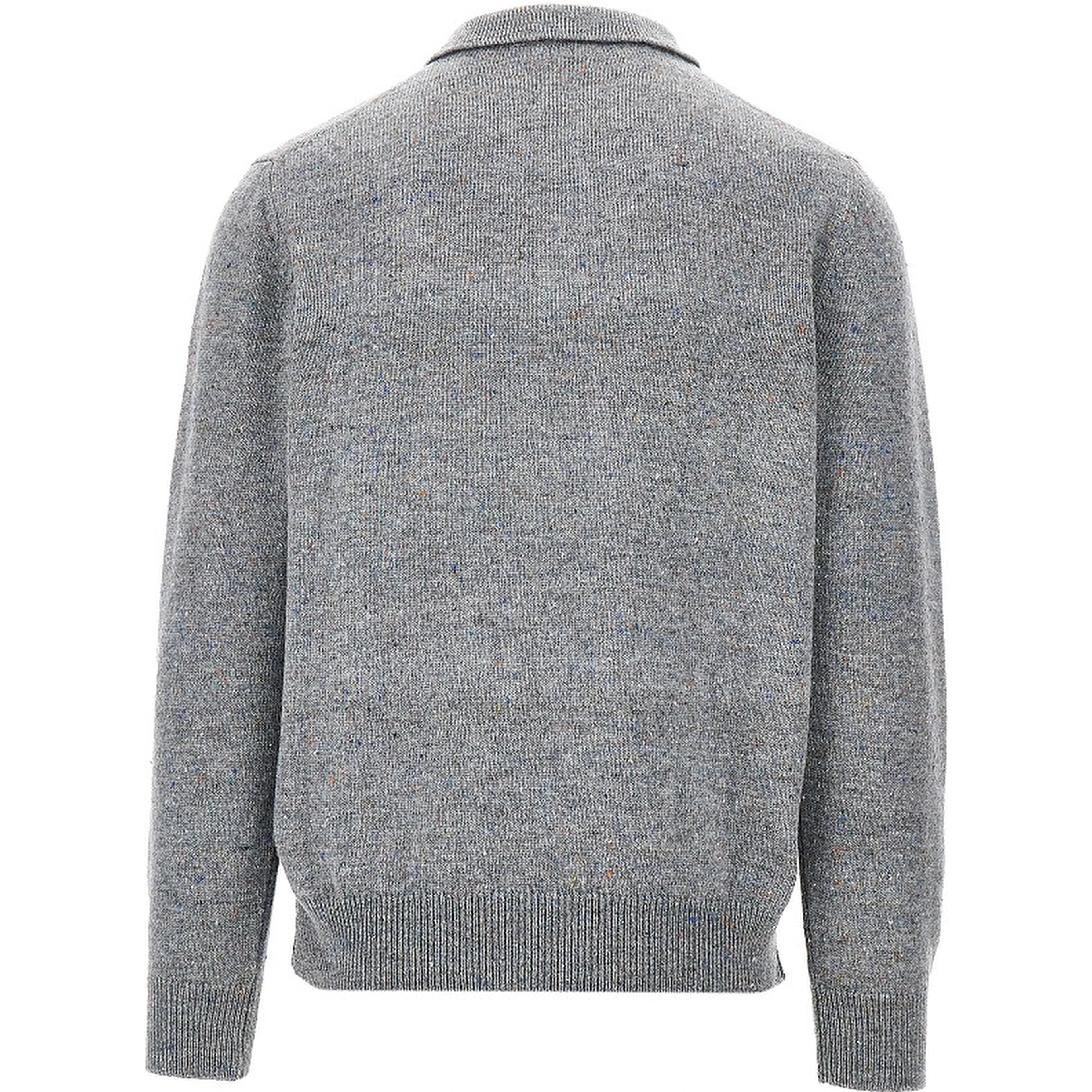 Merino wool polo sweater
