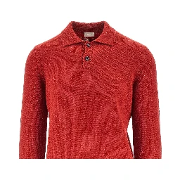 Merino wool polo sweater