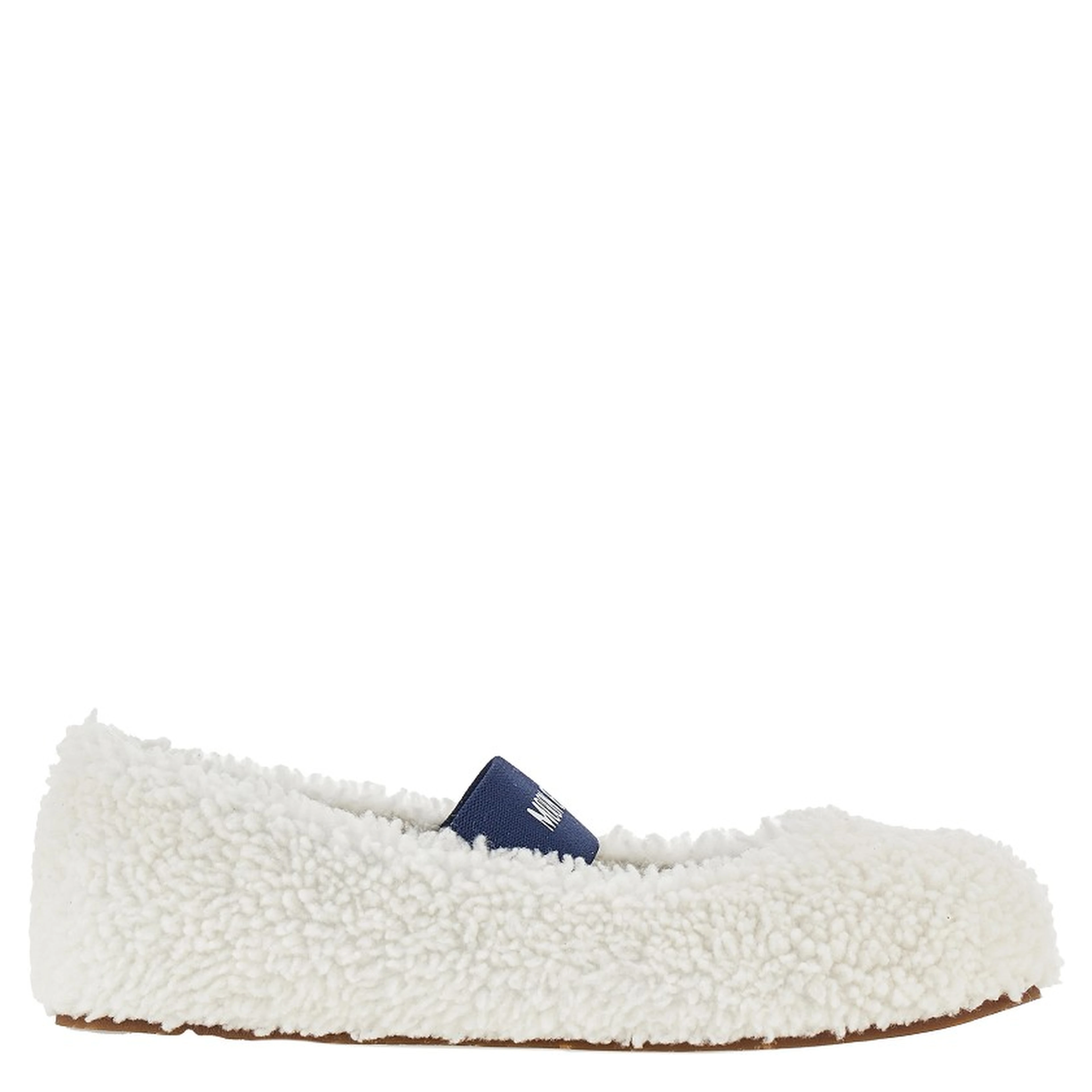 Shearling ballet flats