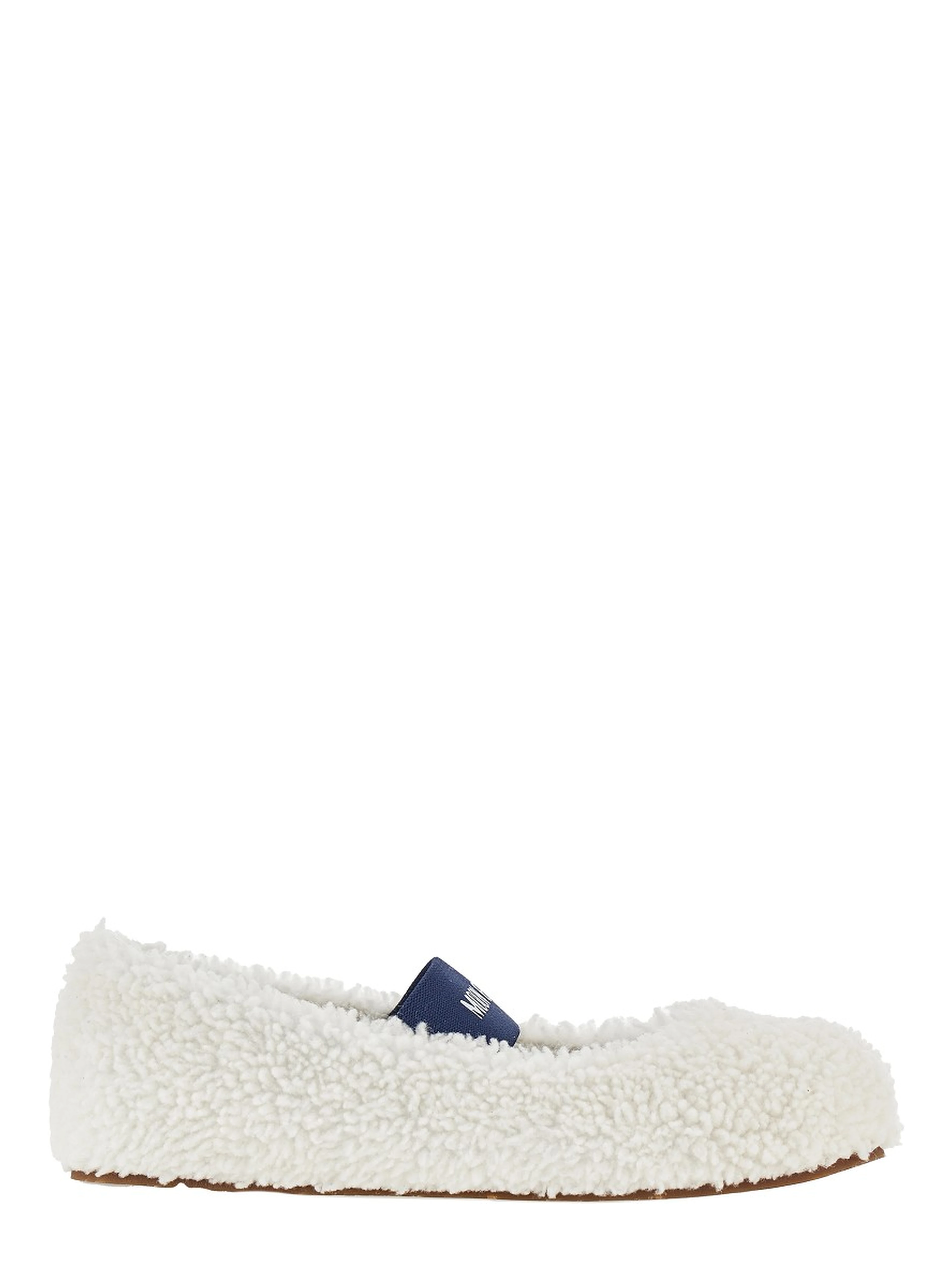 Shearling ballet flats