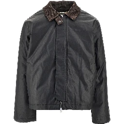 'WBPing' waxed cotton jacket