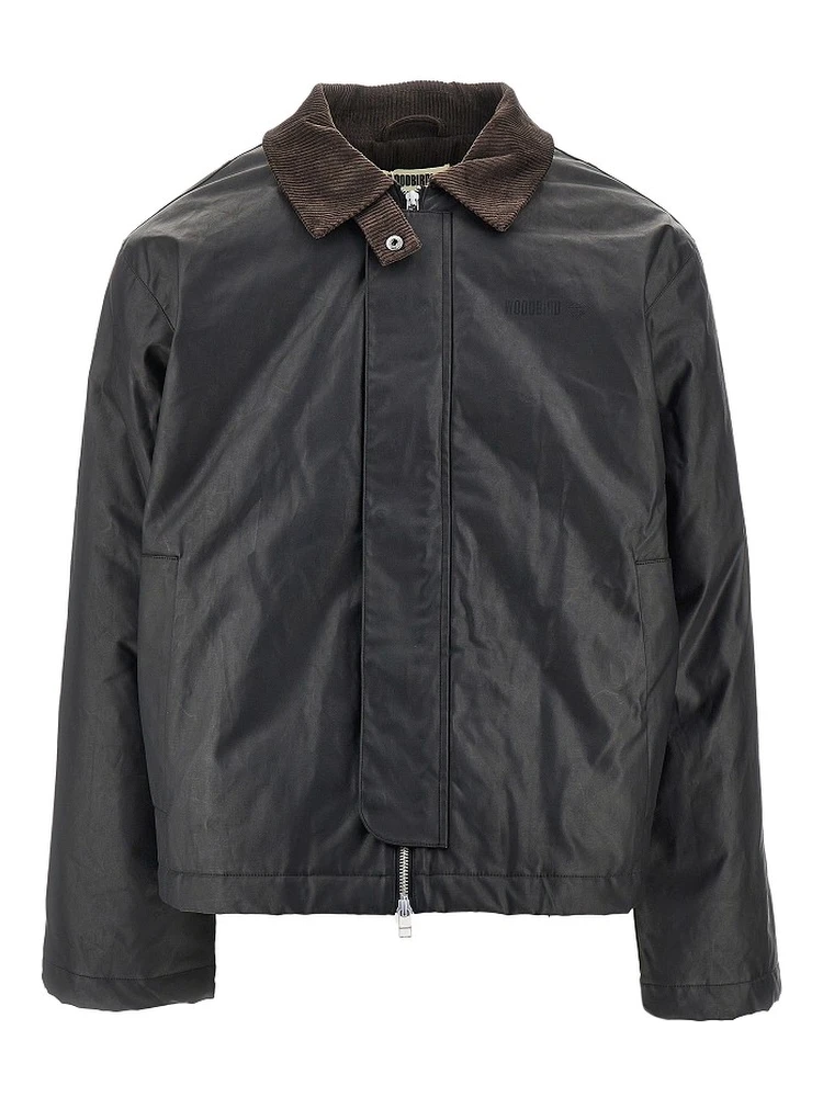 'WBPing' waxed cotton jacket