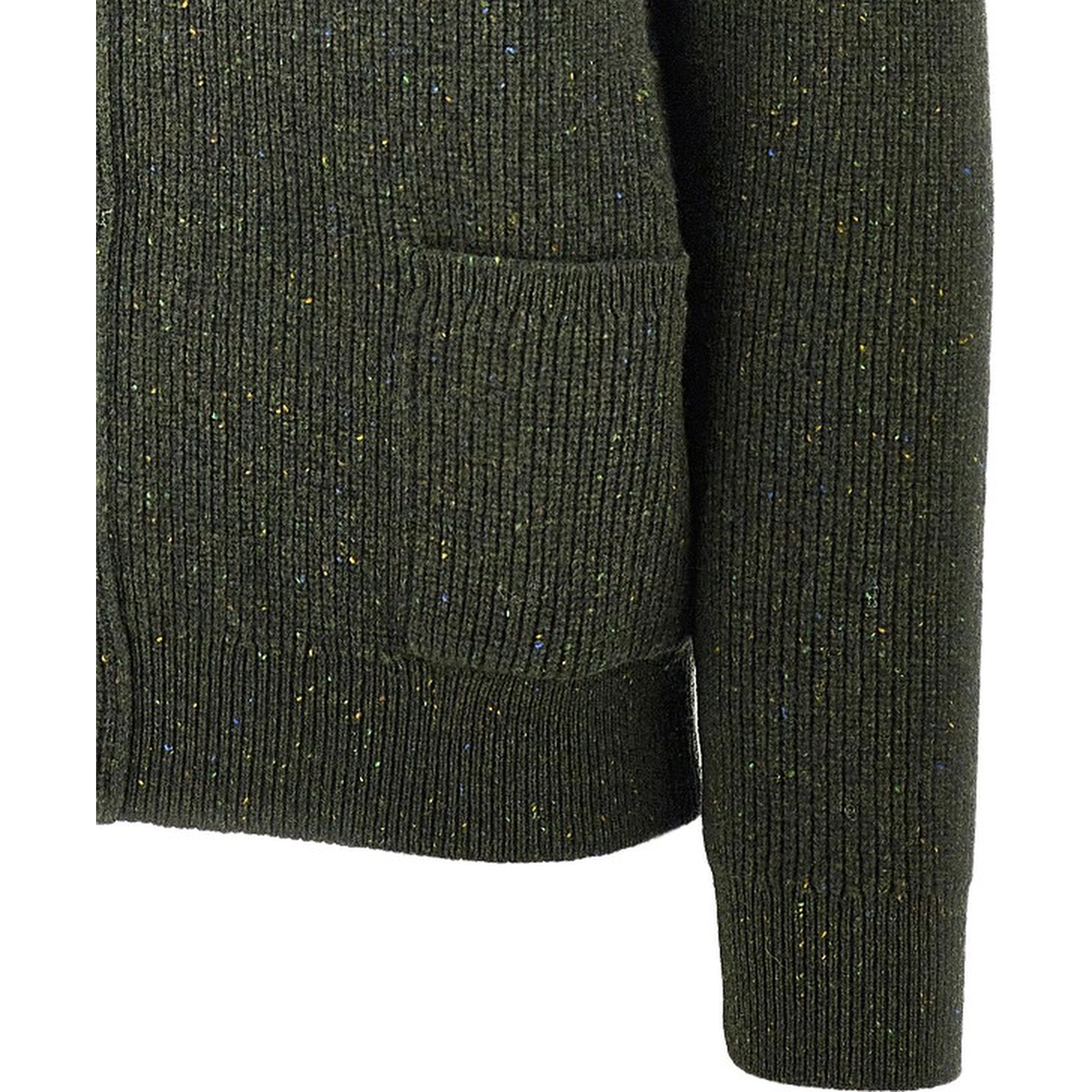 Shawl lapel merino wool cardigan