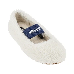 Shearling ballet flats