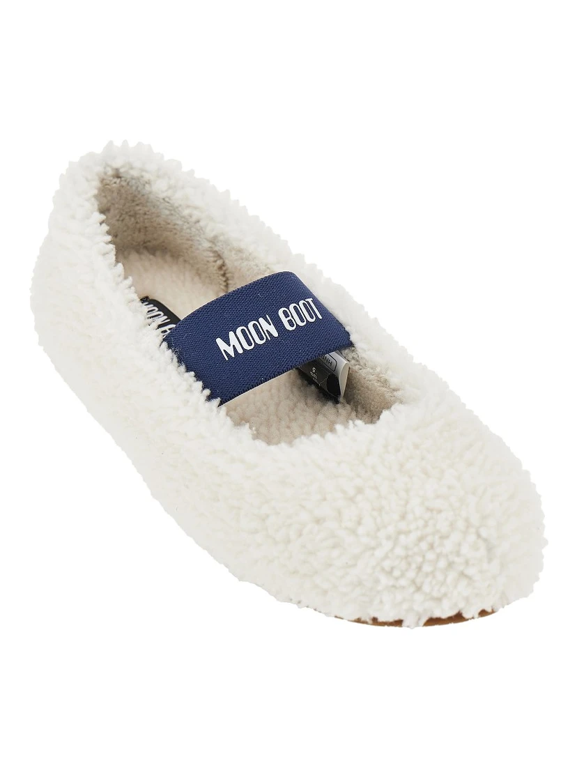 Shearling ballet flats