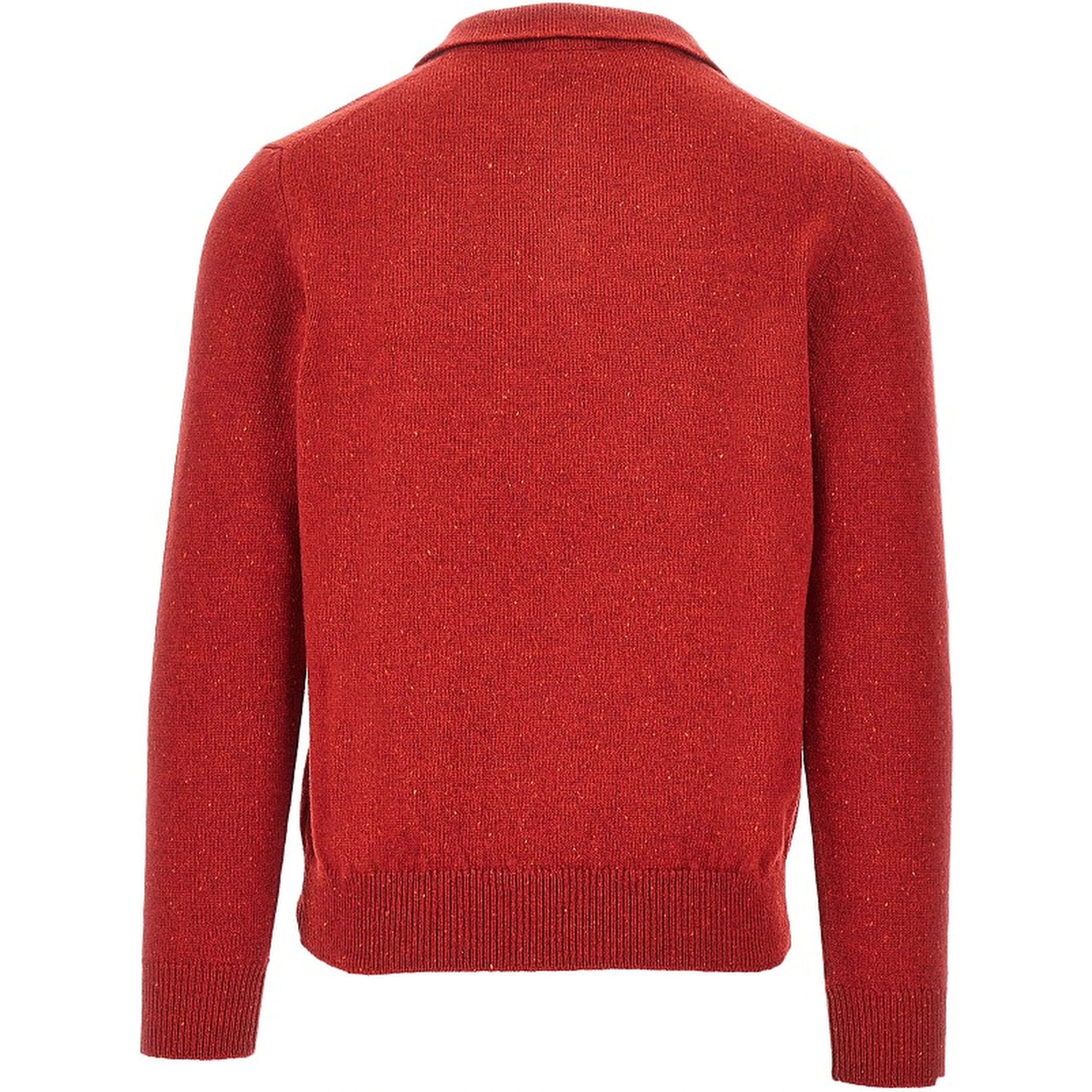 Merino wool polo sweater