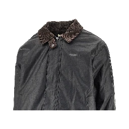 'WBPing' waxed cotton jacket