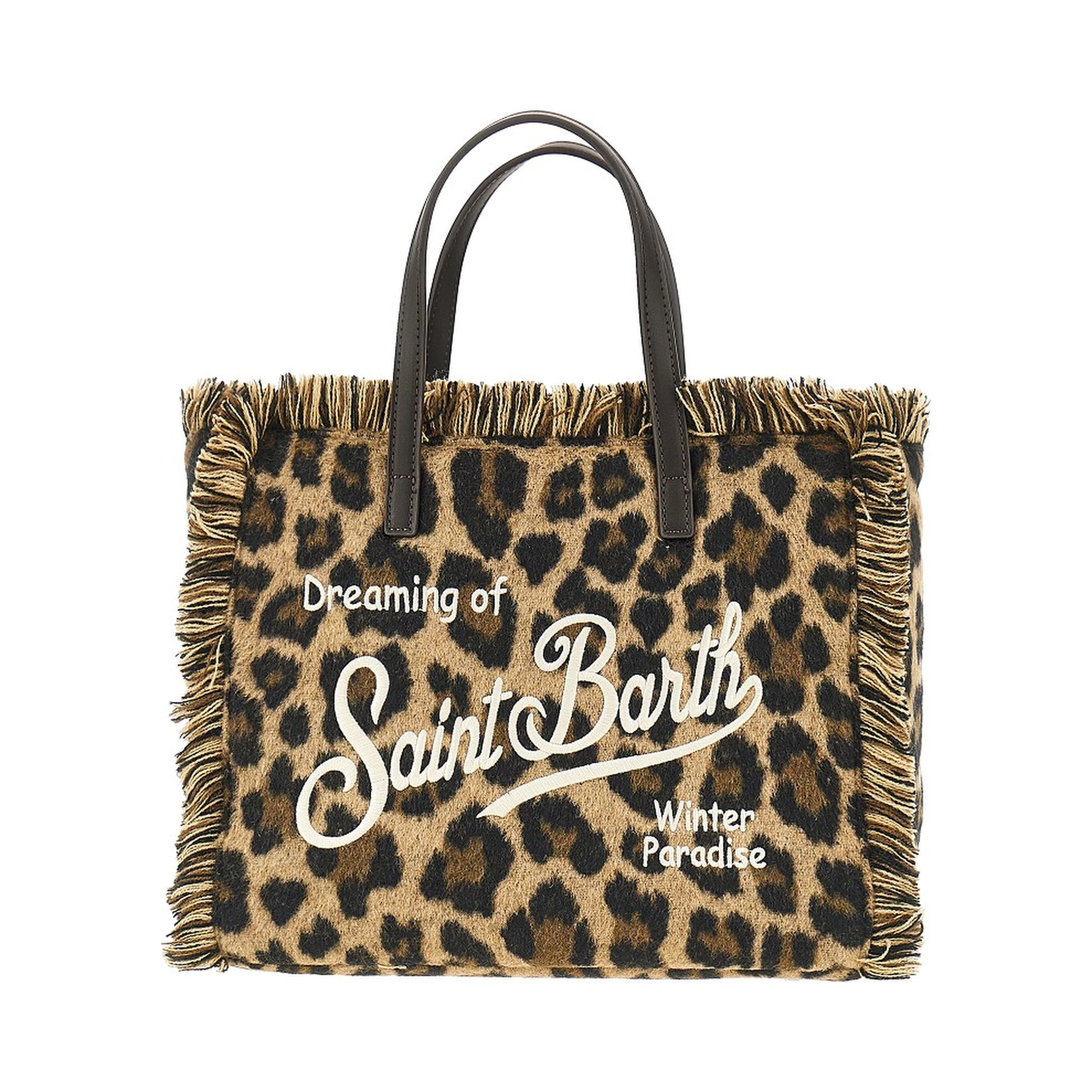 'Colette' leopard fabric shopping bag