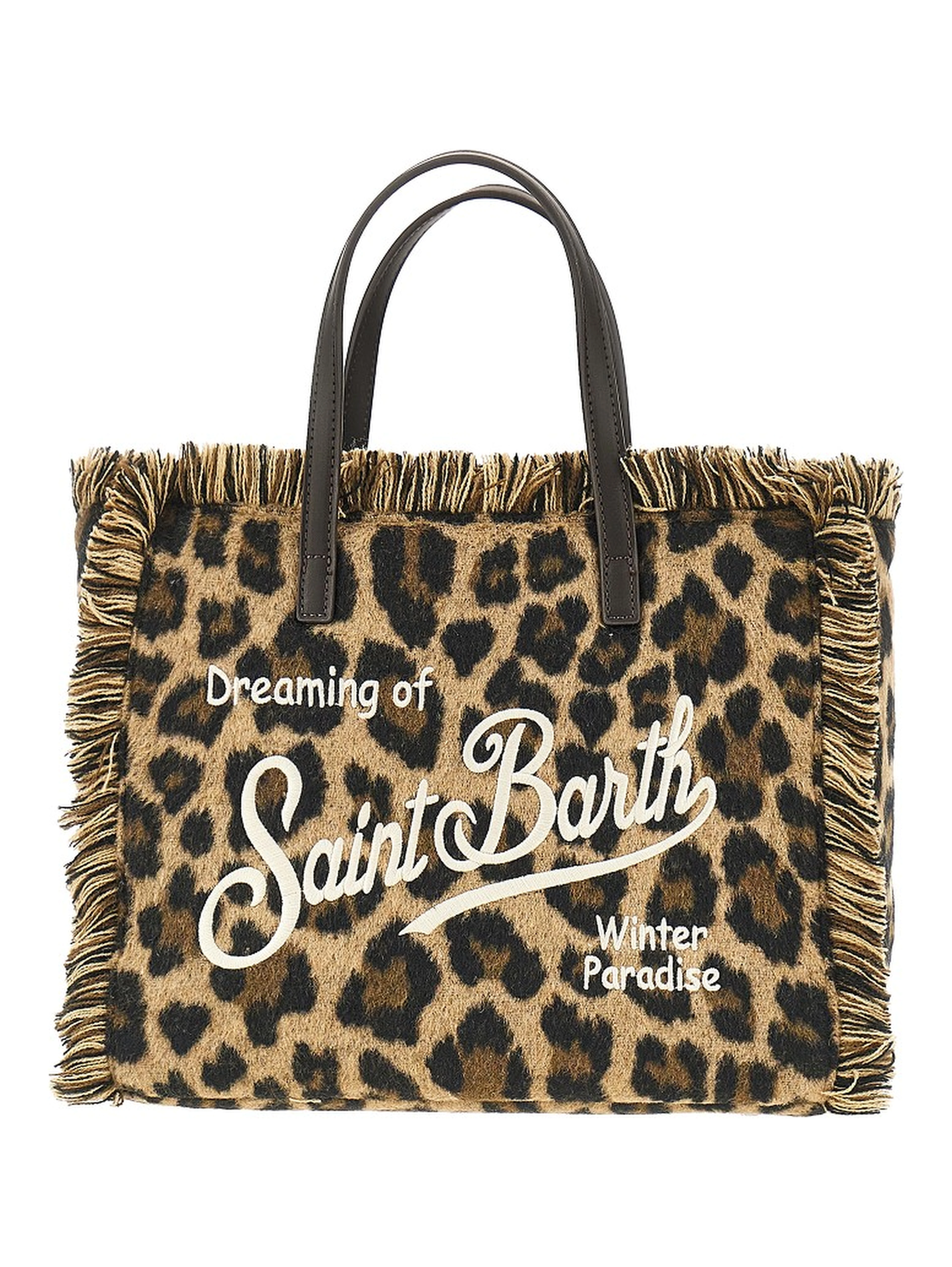 'Colette' leopard fabric shopping bag