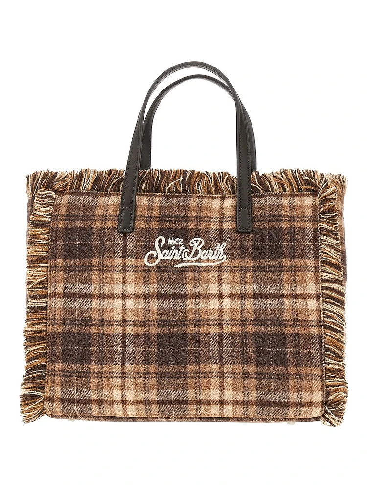 'Colette' check fabric bag
