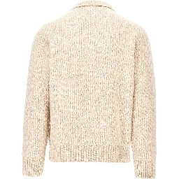 English rib alpaca blend sweater