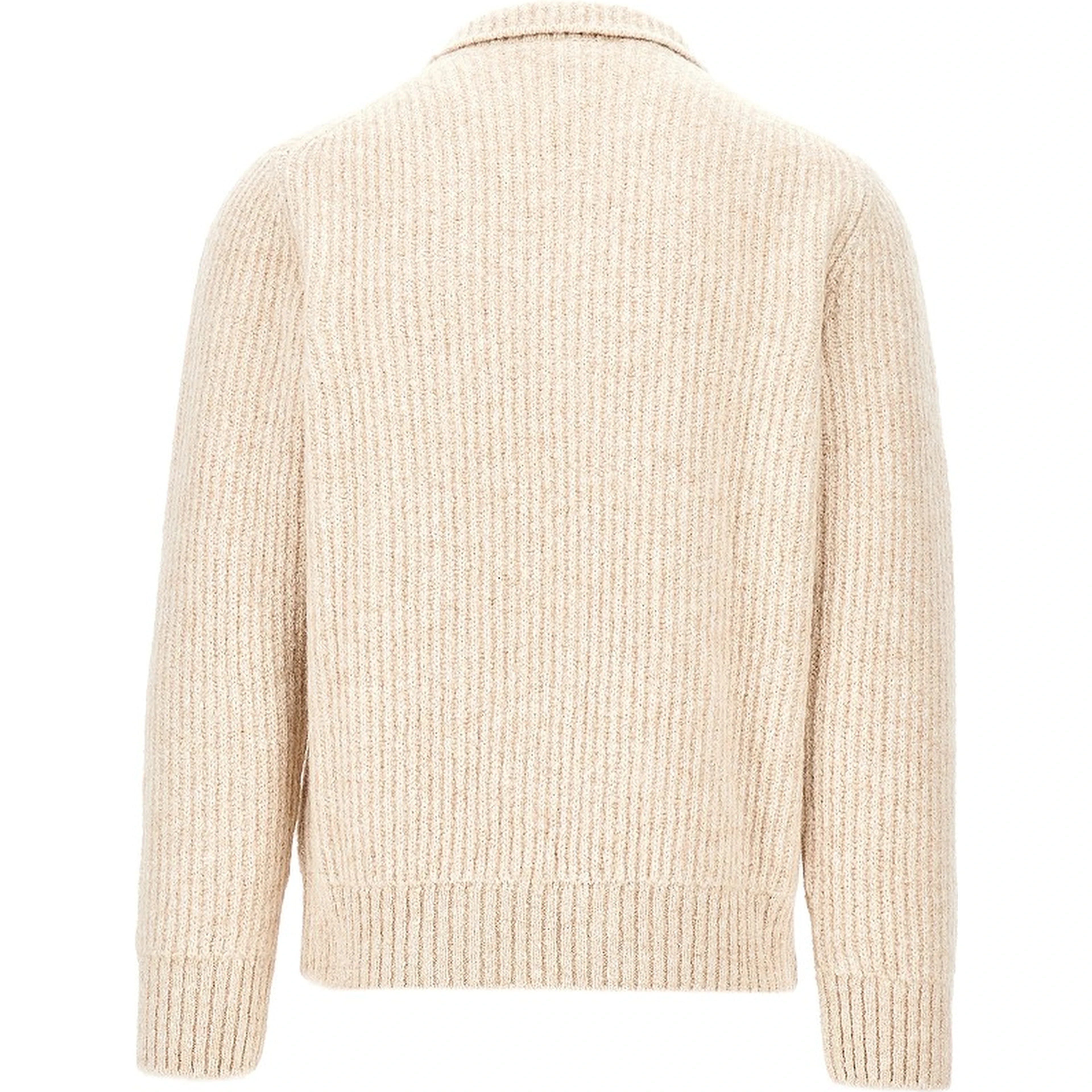 English rib alpaca blend sweater