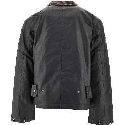 'WBPing' waxed cotton jacket