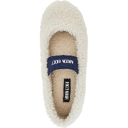 Shearling ballet flats