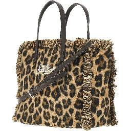 'Colette' leopard fabric shopping bag