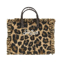 'Vanity Mini' leopard felt bag