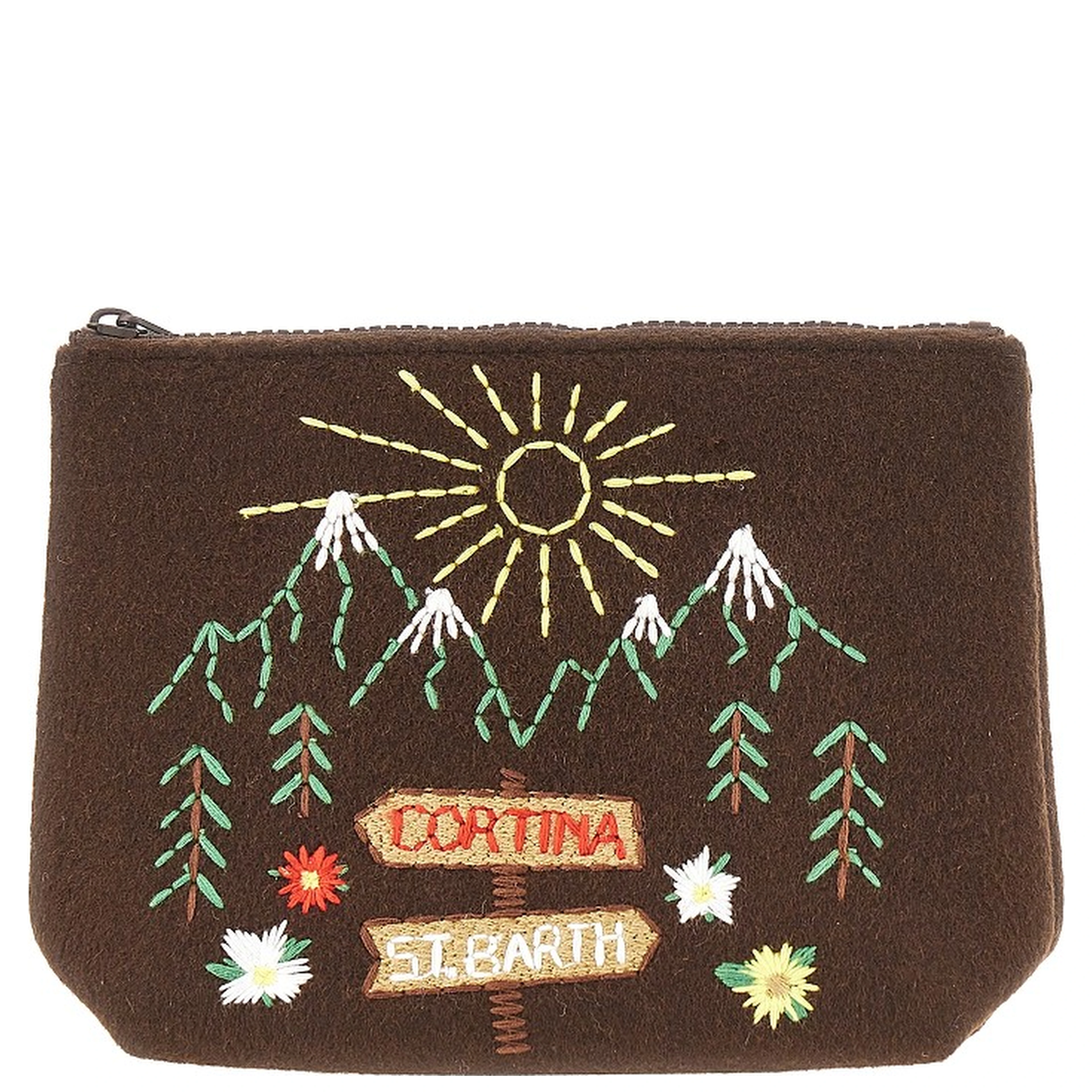 Embroidred 'Aline' pouch