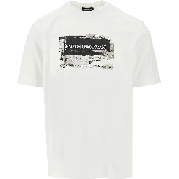 Logo embroidery and print T-shirt