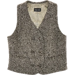 Double-breasted wool vest