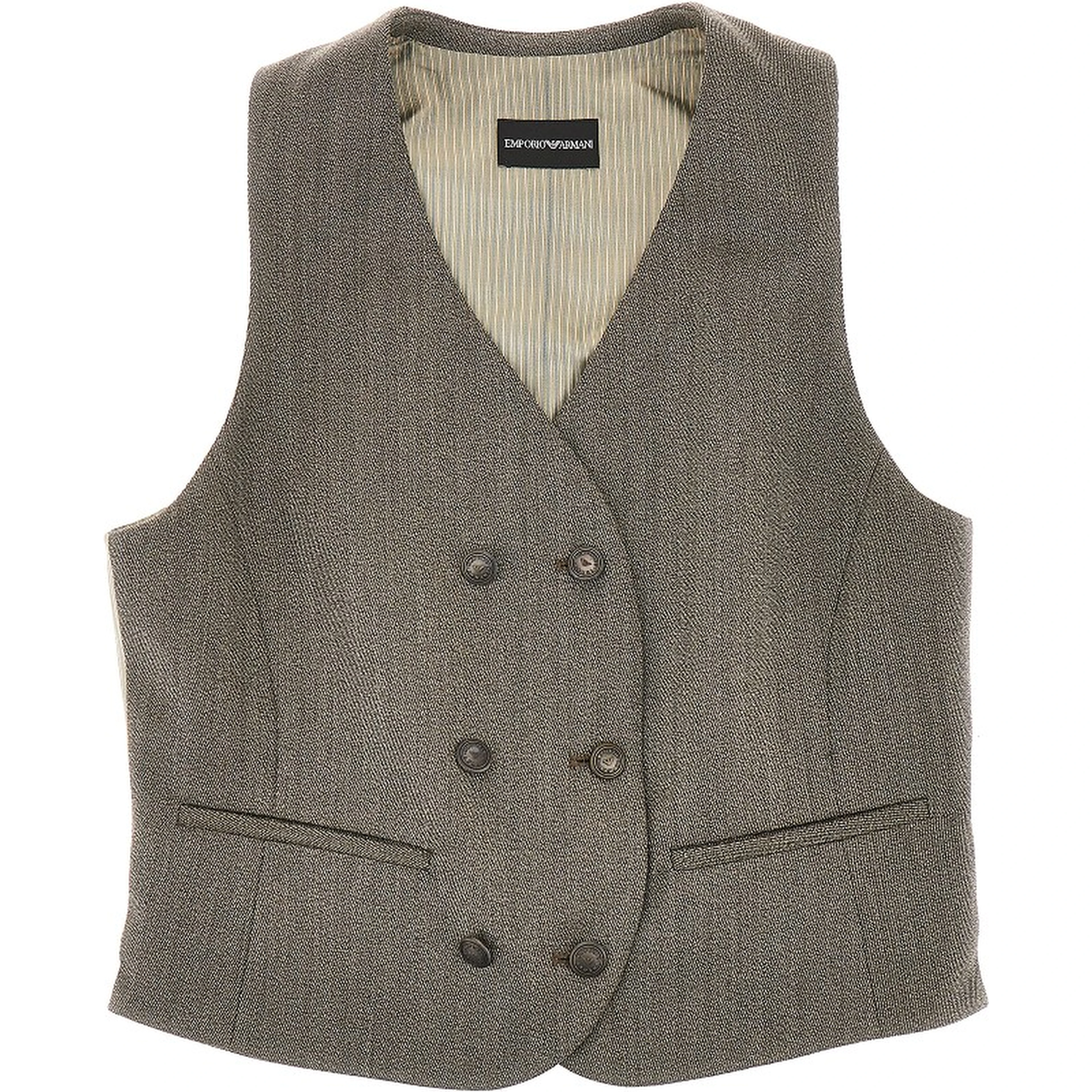 Double-breasted wool vest